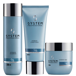 Hydrate Trio Shampoo 250ml, Conditioner 200ml & Mask 200ml
