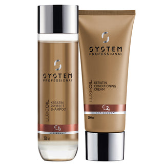 LuxeOil Keratin Protect Duo Shampoo 250ml & Conditioner 200ml