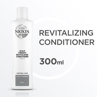 Nioxin 1 Scalp Therapy Revitalising Conditioner for Natural Hair with Light Thinning 300ml
