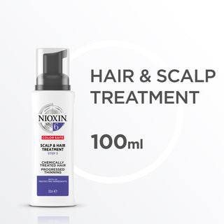 Nioxin 6 Scalp & Hair Treatment for Chemically Treated Hair with Progressed Thinning 100ml