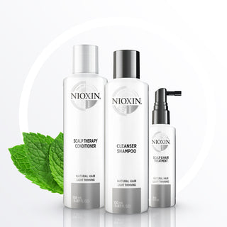 Nioxin 1 Trial Kit for Natural Hair with Light Thinning